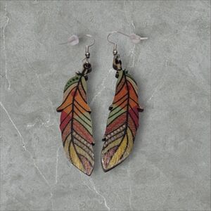 Feather earrings!